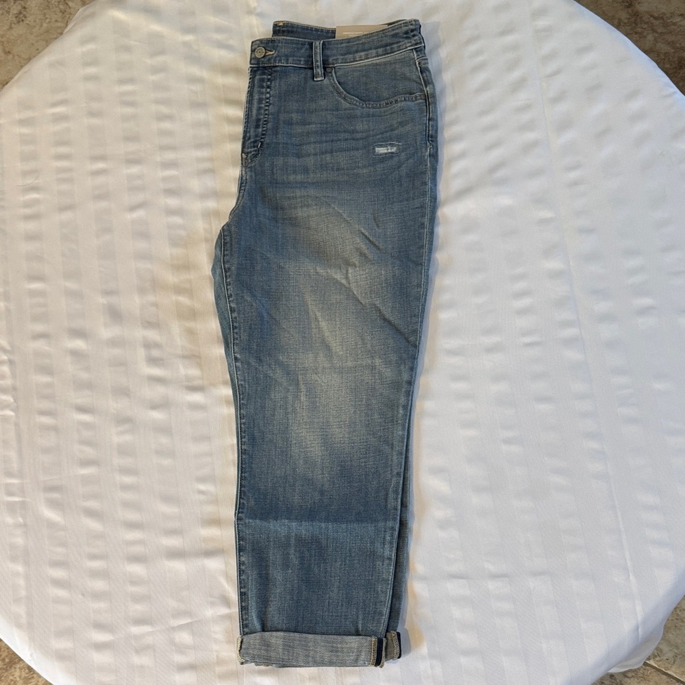 Chico's Women's So Slimming Crop Light Blue Ankle Jeans
